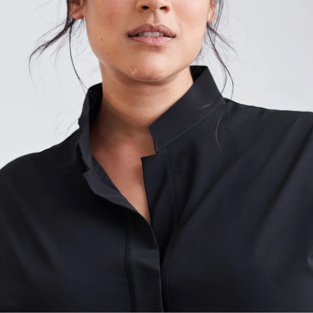 Aday Something Borrowed Black Button Up Shirt - image 6